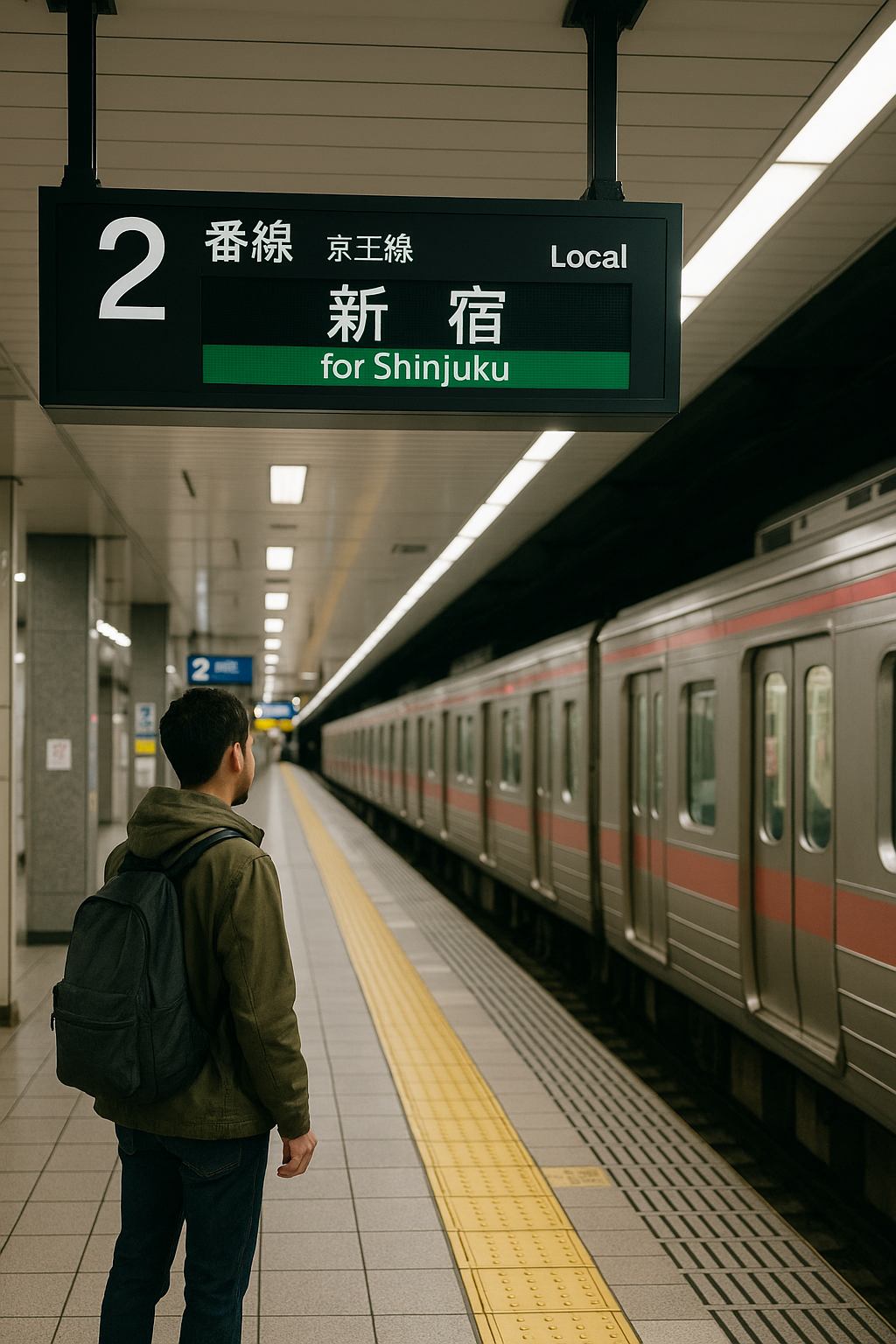 韓国語シーン：駅の背景